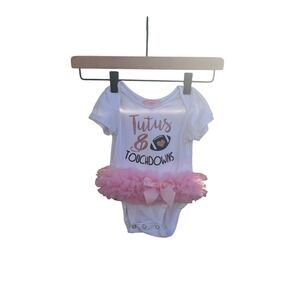 Tutus and Touchdowns PRECIOUS‎ one piece! 6-9mos